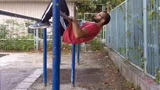 Advanced Tuck Lever Pullups #1 (2-1, 5-4, 10-10, 10-8 reps)