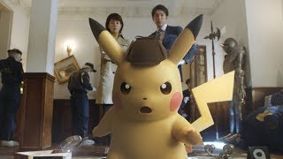 沢口靖子があのドラマっぽい役でポケモンと共演　『名探偵ピカチュウ』CM 「事件現場」篇