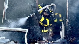 FDNY BOX 3498 ~ FDNY BATTLING A 10-75 FIRE IN A PRIVATE DWELLING ON OLINVILLE AVENUE IN BRONX, NYC.