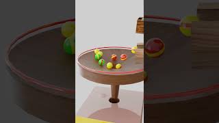 Satisfying Marble Run crazy ball simulation cobora color full ball slope #marblerun