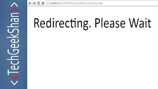 Page Redirect using Timer in PHP