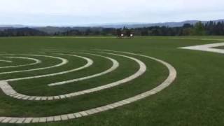 The labyrinth at Fairsing winery