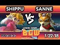 BGW21 SSBM - Shippu (Peach) Vs. Sanne (Fox) Smash Melee Losers Semis