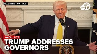 Trump addresses governors, highlights talks with Putin and Ukraine challenges