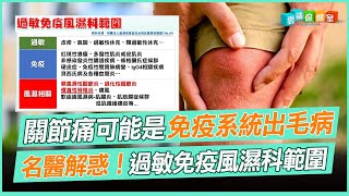 關節痛可能是免疫系統出毛病 名醫解惑！過敏免疫風濕科範圍｜雲端保健室 EP5精華