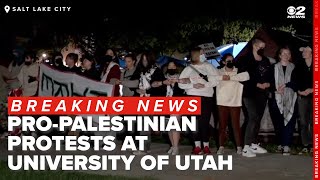 WATCH: Pro-Palestinian protesters asked to leave University of Utah campus
