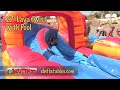 27 foot lava twist inflatable water slide with pool einflatables