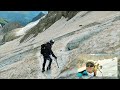 marmolada lago di fedaia ferrata cresta ovest punta penia discesa dal ghiacciaio