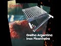 grelha argentina inox 70x50 c ponteira parrilla gaúcha grelha inox picanheira