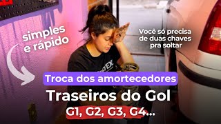 TUTORIAL TROCA AMORTECEDOR TRASEIRO - GOL g1 ao g5