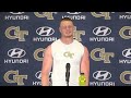 gt fb jackson hawes media availability 2024 fall camp july 30