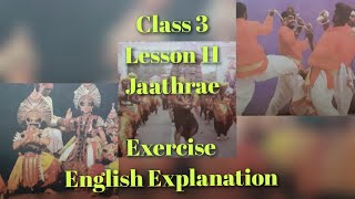 Jaathrae__Lesson 11___SaviKannada___Exercise(Abyasa)__English Explanation__Class 3