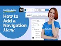 How to Add a Navigation Menu in Full Site Editor