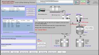 AVEVA Batch Management System (formerly known as Wonderware InBatch) Demo with InTouch Application