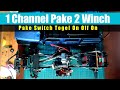 Diagram Wiring 1 Channel untuk 2 Winch pakai switch togel | 1 esc untuk 2 winch