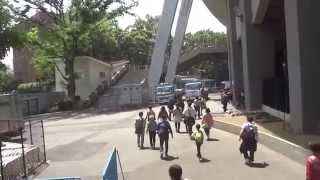 さよなら国立競技場　階段を降りて外に　2014.4.28 Sayonara National Stadium