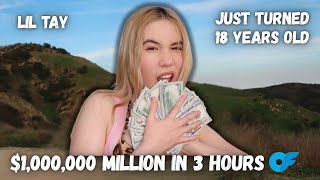 Lil Tay Makes HISTORY Making $1 MILLION Dollars On OnlyFans In 3 Hours After Turning 18 Years Old