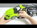 Technical Super Sport Car Building Block Car Gradually Green Model Car