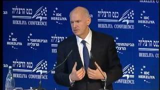 Hon. George A. Papandreou, Speaking at the 12th Annual Herzliya Conference