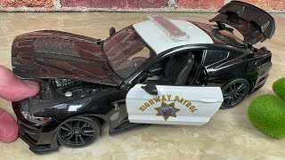 MUST-SEE!!! AMERICAN HIGHWAY PATROL 2020 MUSTANG SHELBY (12231) DIECAST - MAISTO Review by Model Car