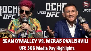 UFC 306: Sean O'Malley \u0026 Merab Dvalishvili Media Day Highlights