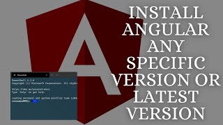 How to install Angular Cli | Install Angular CLI any specific version -- Hindi