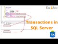 Transactions in SQL Server | Online Training SQL | Edu4Sure Certificate Courses
