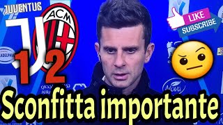 Juve vs Milan 1-2. Semifinale di Supercoppa. Motta \