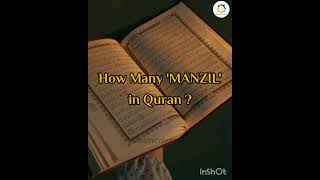 Quran Facts 💯 [part-3] How many 'MANZIL' in Quran#islam #viral #facts #shorts #quran