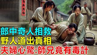 民間故事：郎中夜奇人相救，野人道出真相，夫婦心驚：師兄竟有毒計