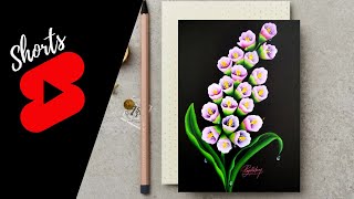 PEACEFUL FLOWER Painting #shorts Acrylic Painting