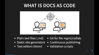 Docs as code tools and workflows presentation