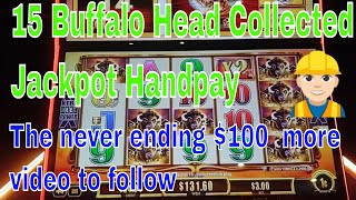 Buffalo Revolution Jackpot Handpay caught live!! 15 Bufflalo haeads collected! #handpay #bcs #bigwin