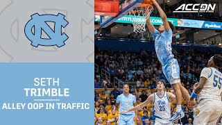 UNC's Seth Trimble Throws Down The Alley Oop In Traffic