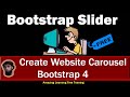 How To Create Carousel in Bootstrap 4 | Create Slider With Working Example