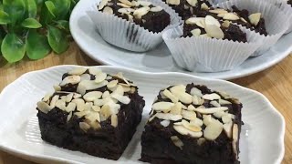 บราวนี่  |  สูตรนึ่ง| Chewy Brownie  No Oven |  by Krua Sukjai