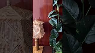 Bamboo lamp I Table lamp I DIY I Bamboo Lamp design I Home décor I Bamboo lamp ideas I Bamboo Craft