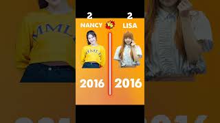 Nancy vs Lisa ❓#shorts #nancymomoland #lisa #blackpink #compare
