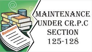 Maintenance Under Cr P C | Cr.P.C. | Law Guru
