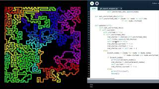 #176 #Processing #Python Mode - maze generation