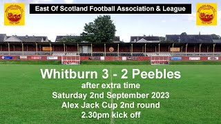 Whitburn v Peebles Alex Jack Cup 2-9-2023