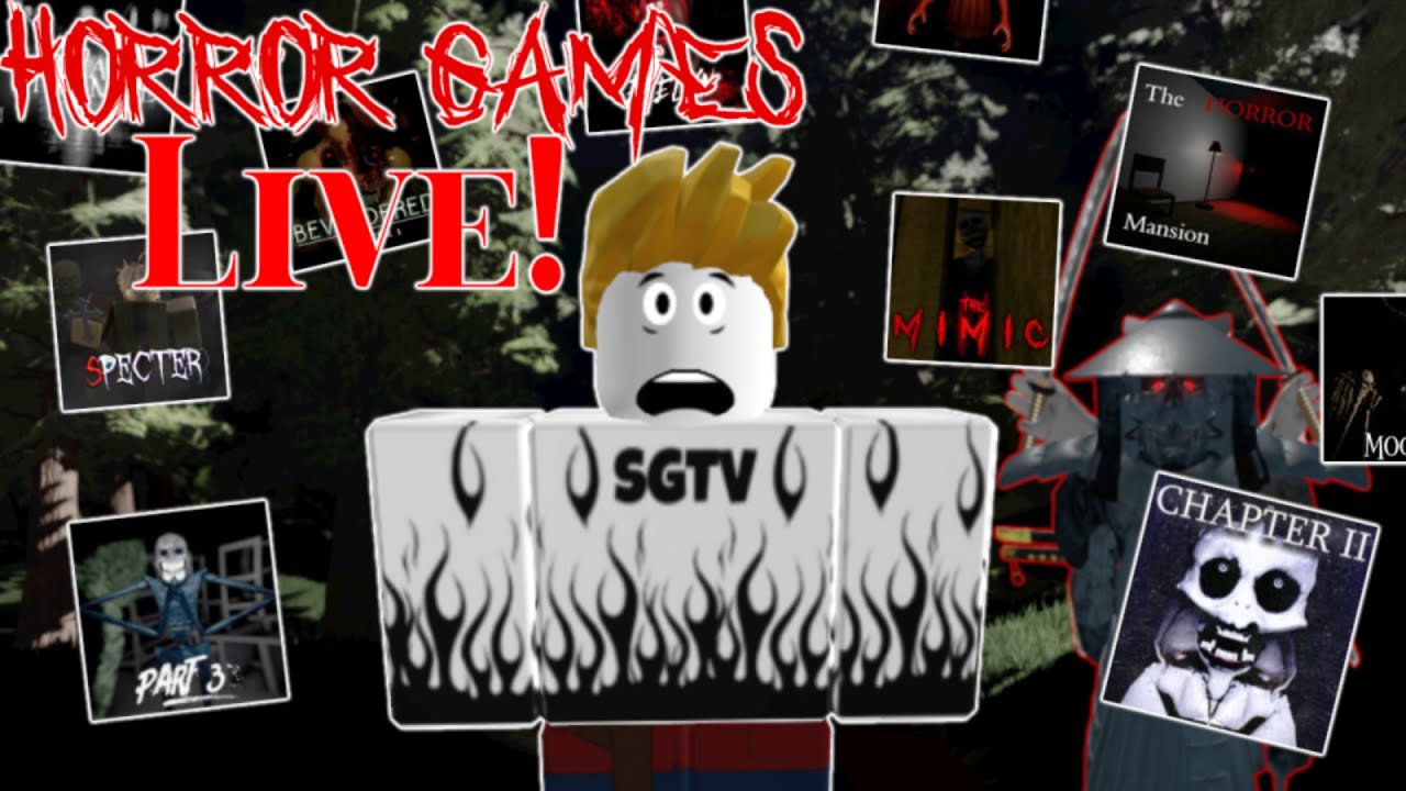 THE SCARIEST ROBLOX HORROR GAMES LIVE! - YouTube