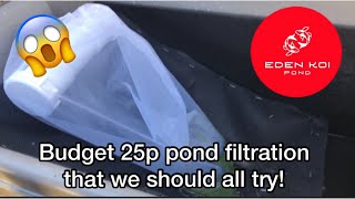 Eden koi pond - Cheapest sieve / particles filter on the market.