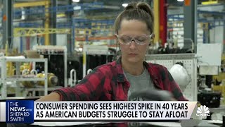 Consumer spending sees highest spike in 40 years