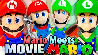 Crazy Mario Bros: Mario Meets Movie Mario!