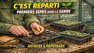 🌱1er Semis en serre 2026 : Astuces jardinage bio + papotages jardin potager maison 🌱Graines Lidl & +