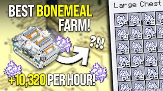 Minecraft Bone Meal Farm Tutorial - Small & Fast - 10,300 P/H!