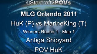 SC2 WoL - MLG Orlando 2011 - HuK vs MarineKing - WR1 - Map 1 - Antiga Shipyard - HuK