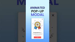 Making a Responsive Popup Modal (Tutorial) #shorts #html #css #coding #javascript