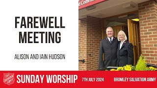 Bromley Temple Salvation Army  -  Sunday Blessing , 7th July - Let the words of Christ...